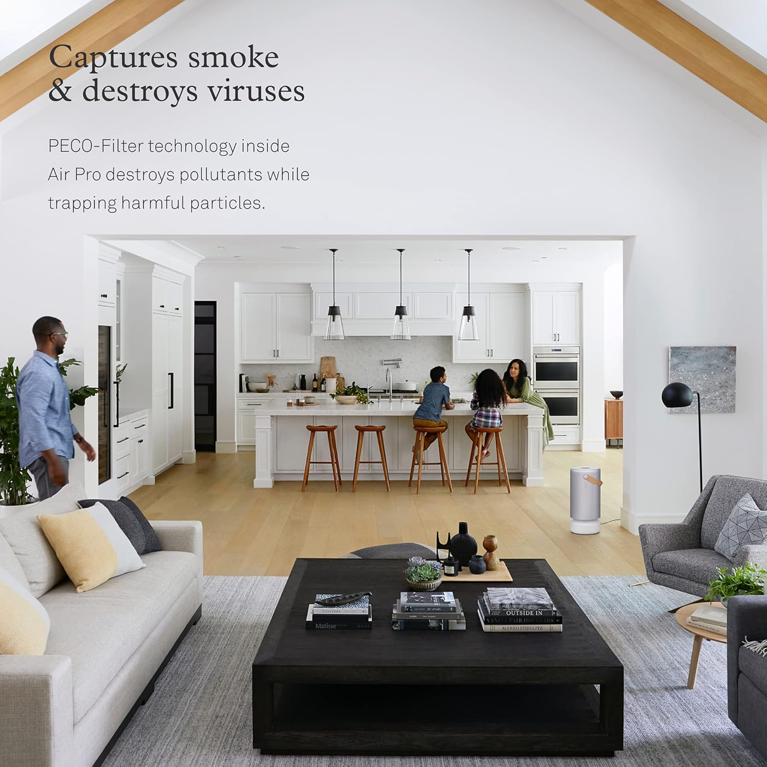 Molekule Air Pro FDA-Cleared Medical Air Purifier with PECO Technology for Smoke, Allergens, Pollutants, Viruses