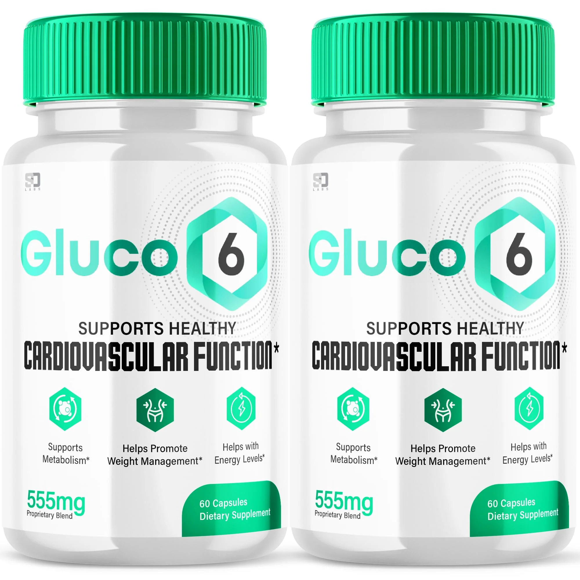 S.O Labs (2 Pack Gluco 6 Capsules, Advanced Formula, All Natural & Health Support Supplement Gluco6 Advanced (120 Capsules) - Kansas Nuitrition