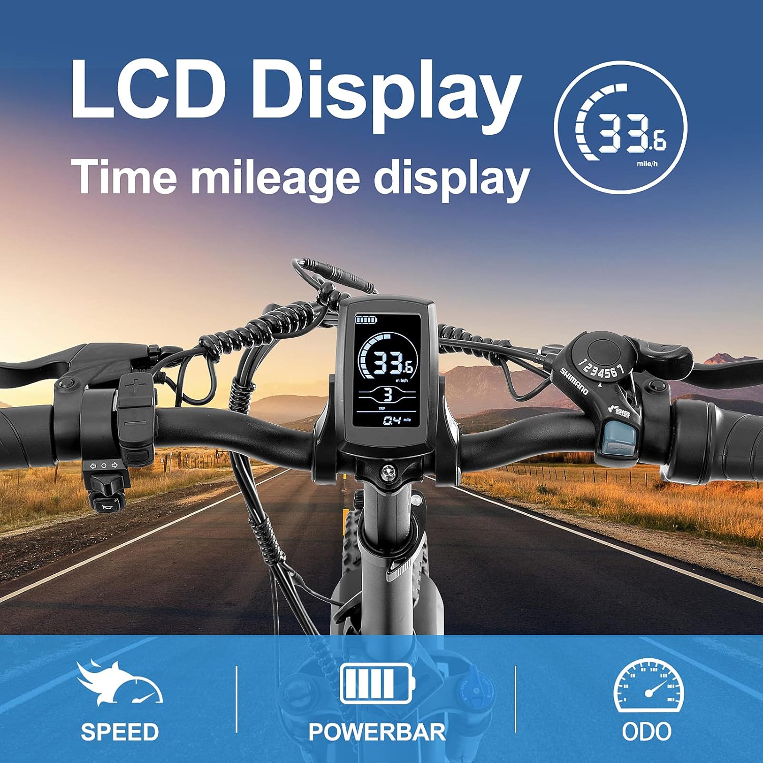 Electric Bike for Adults, 20" E-Bike 750W Motor, 48V 13Ah Fodable E Bike, 7-Speed Gear Electric Bicycle, LCD Display, Black