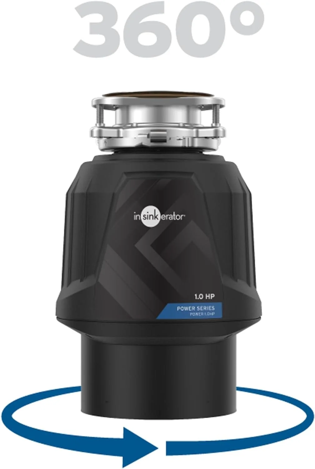 InSinkErator Power 1HP, 1 HP Garbage Disposal, Power Series EZ Connect Continuous Feed Food Waste Disposer