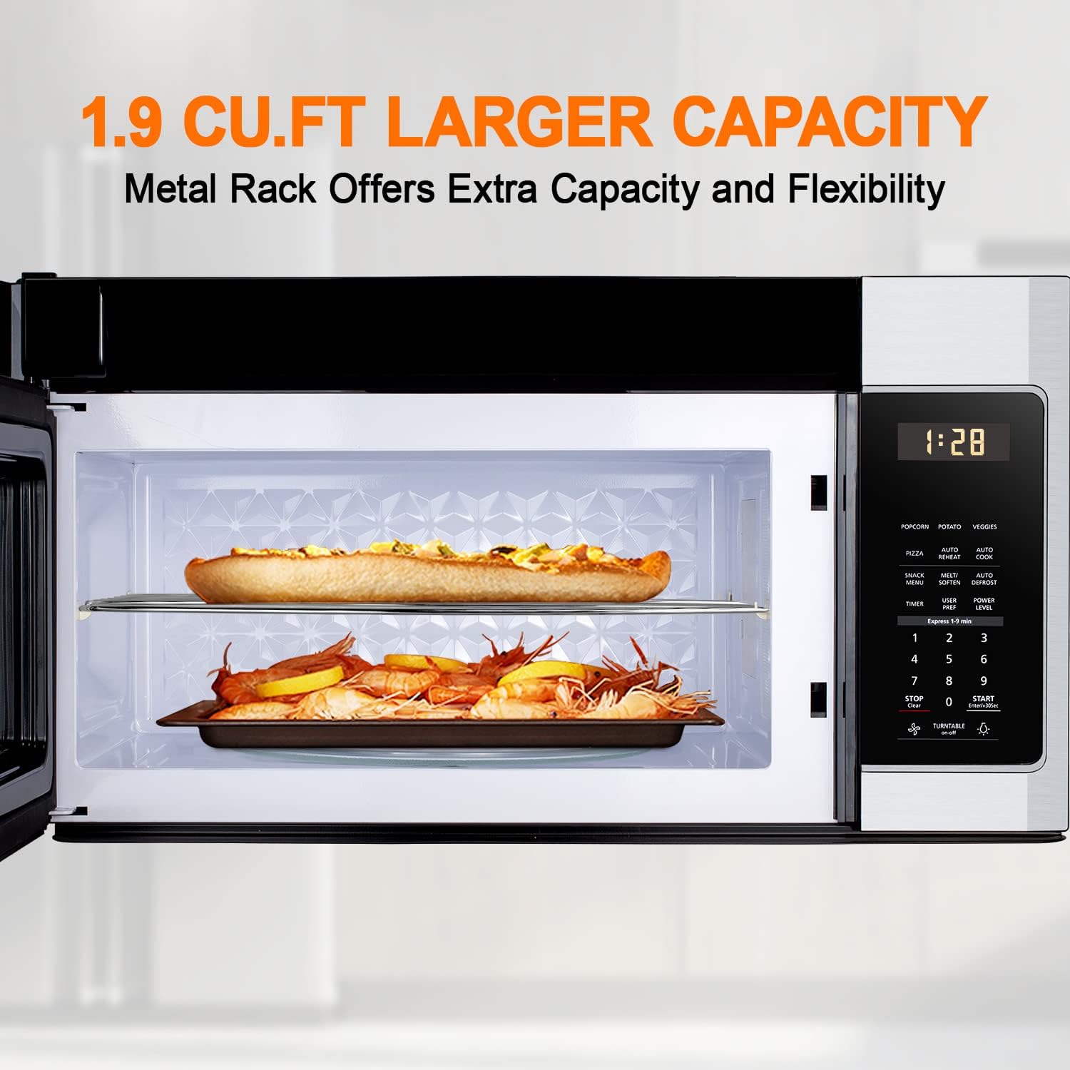 GASLAND Chef 30 Inch Over the Range Microwave Oven + 36 Inch Gas Rangetop