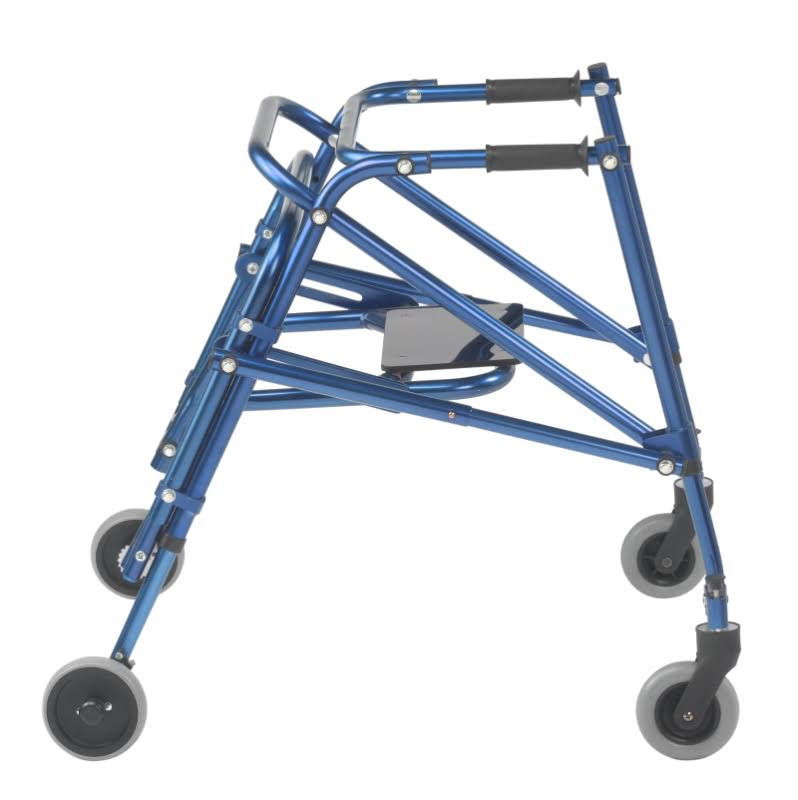 Drive Medical Nimbo 2g Lightweight Posterior Walker with Seat Medium Knight Blue