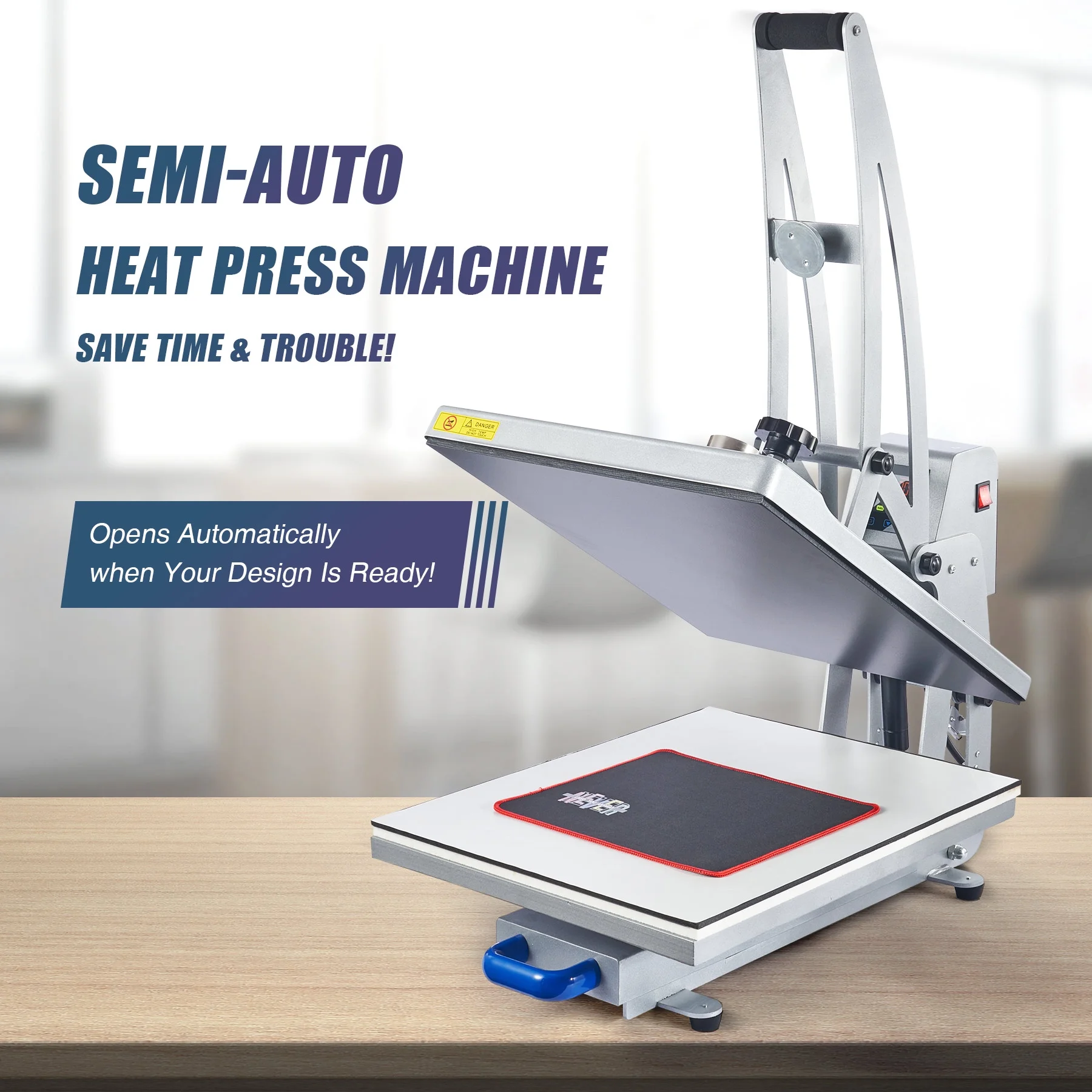 Heat Press Machine 16x20 Auto Open Clamshell T Shirt Press for Clothes Bags More - Radiant Selections