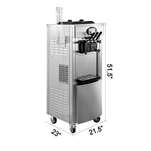 VEVOR Commercial Soft Ice Cream Machine 3 Flavors