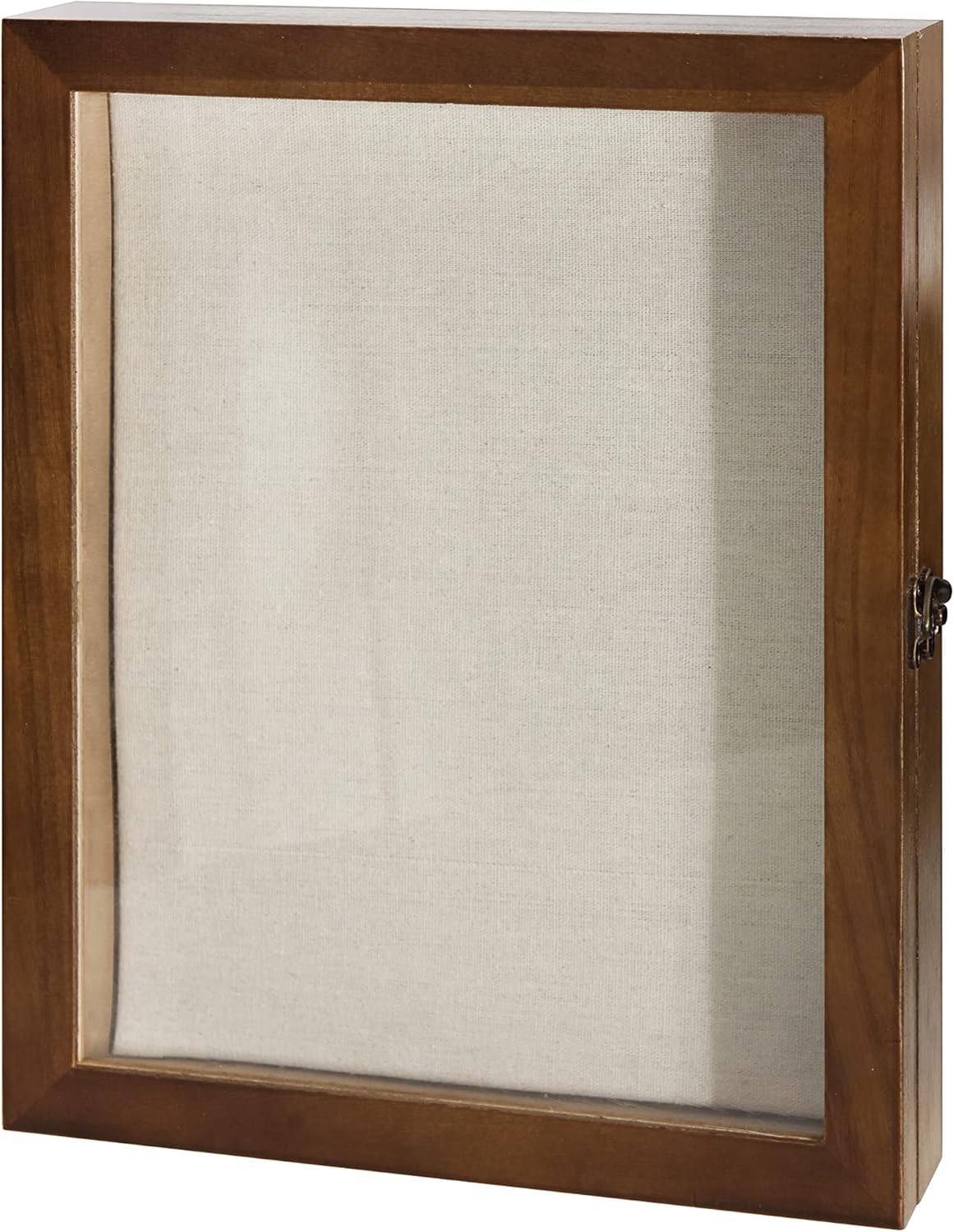 Large Shadow Box Display Case 11*14 Shadow Box Picture Frame with Linen Back Memorabilia Awards Medals Photos Wood Memory Box for Medals, Photos