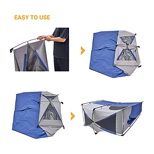 KingCamp Shower Tent, Portable Privacy Tent Outdoor Camping 1/2 Room Toilet Tents with Shower Bag & Dressing Room for Travel Beach Tailgate