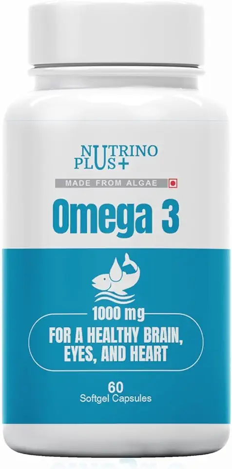 Omega-3 Fish Oil Capsules - 500mg (60 Softgels) for Men & Women | High Endurance with 300mg EPA, 200mg DHA & 100mg of Omega 3 Fatty Acids