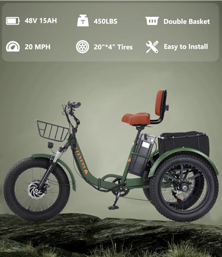Adult Electric Tricycle Adult Tricycle 3 Wheel Bikes Adults Electric Three Wheel Bike - Radiant Selections