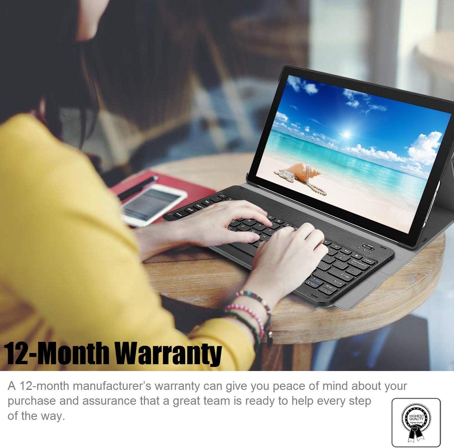 Wineecy Backlit Keyboard Case for Surface Pro 7 (2019) /Pro 6 (2018) /Pro 5 (2017) /Pro 4 (2015) 12.3 Inch Tablet