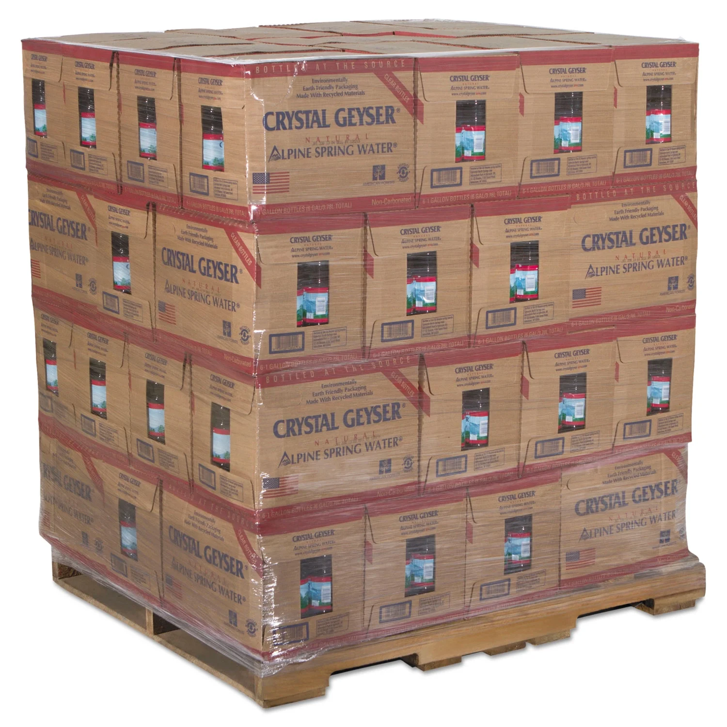 Crystal  1 gal Natural Spring Water, Pack of 48