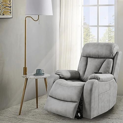 Small Power Lift Recliner for Elderly, Lift Chair Recliners, Electric Recliner Chairs for Seniors, Remote Control, Adjustable, Side Pocket (Navy Blue)