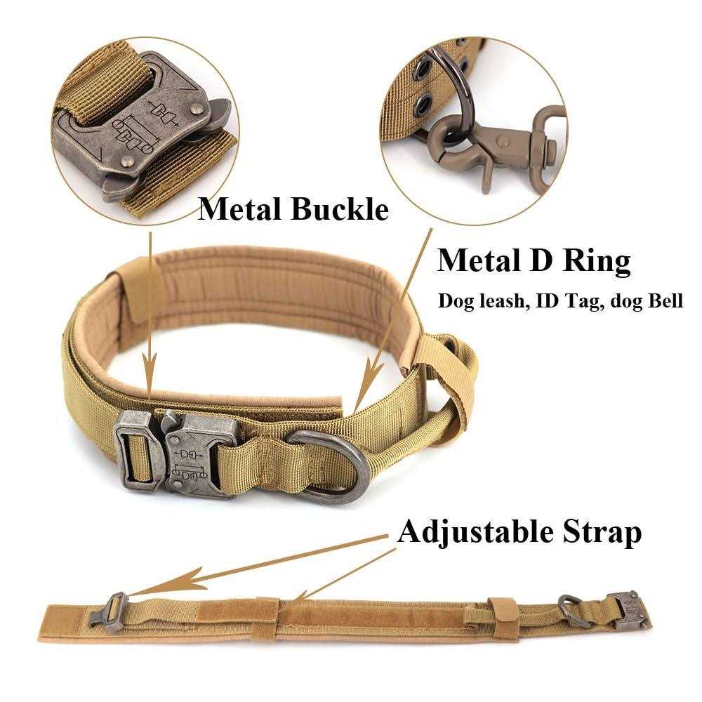 Icefang Tactical Dog Harness Size,2X Metal Buckle,Working Dog MOLLE Vest with Handle,No Pulling Front Leash Clip,Hook and Loop Panel