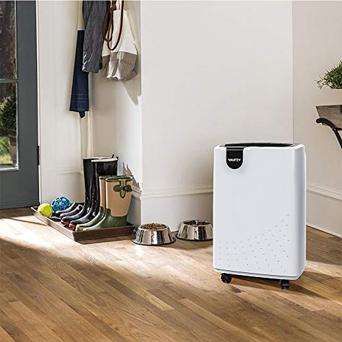 Yaufey 2500 Sq. Ft Home Dehumidifier for Medium to Large Rooms and Basements with Auto or Manual Drainage, 0.48 Gallon Water Tank Capacity