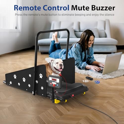 CIIHI Dog Treadmill for Medium Small Dogs - 265lbs Weight Capacity Pet Running Machine with 360° Rotatable Display