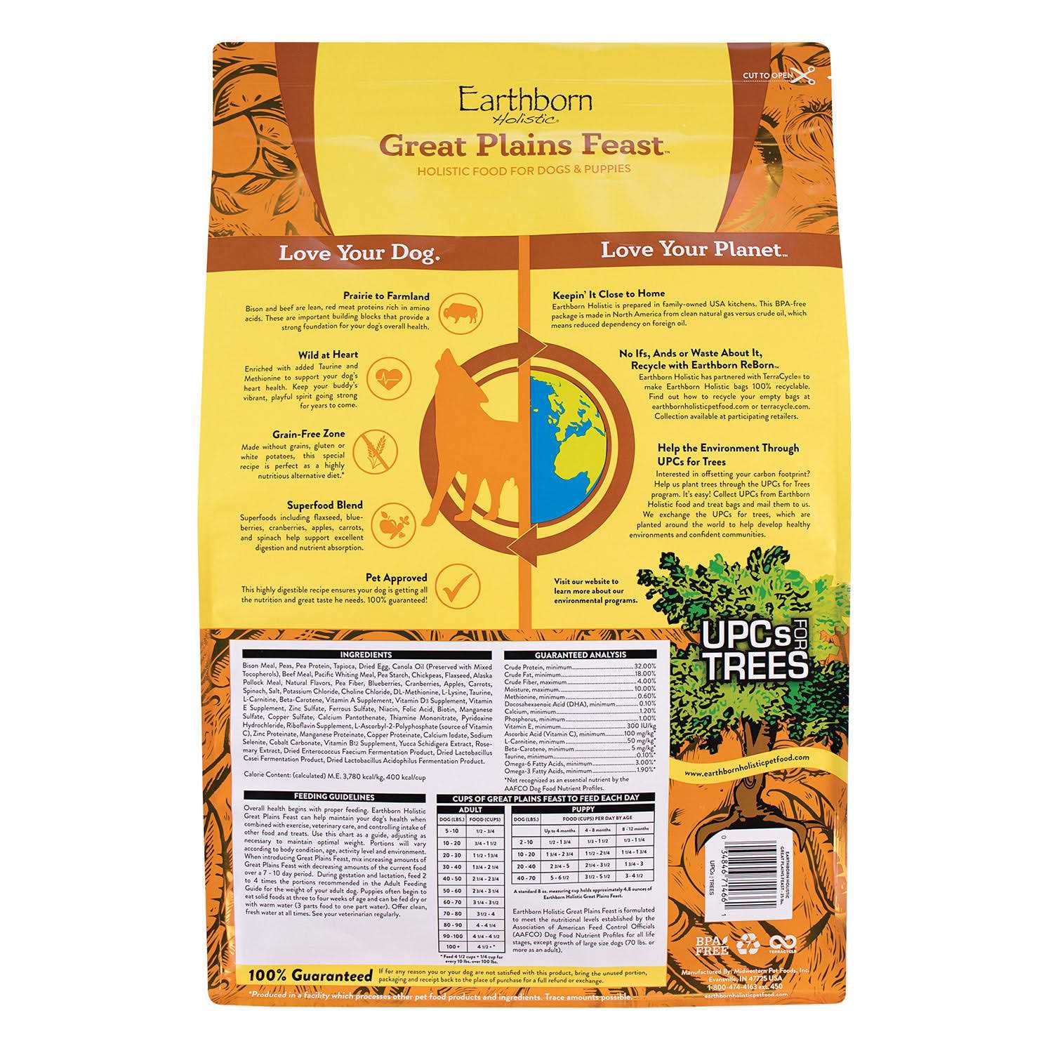 Earthborn Holistic Grain Free Great Plains Feast Dog Food - Pet Supplies online store