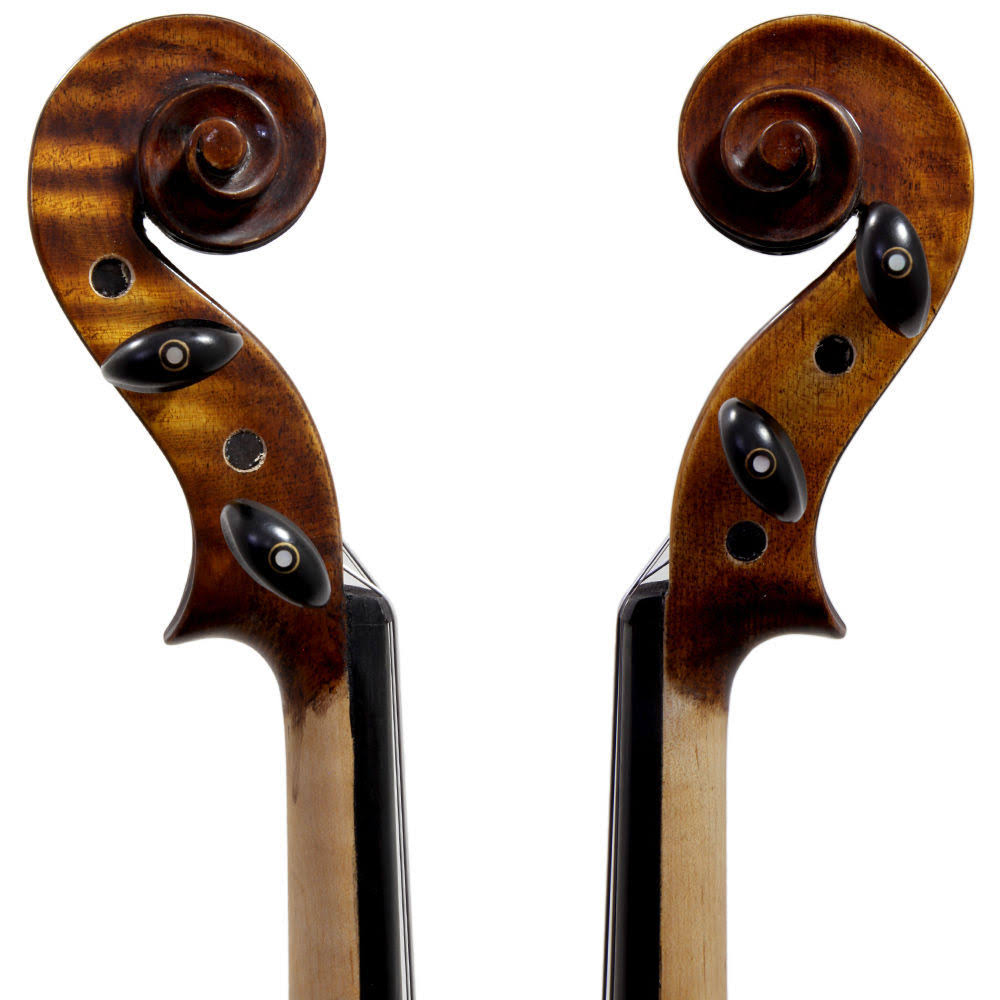 Sky 4/4 Full Size Skyvnsh100 Premium Hand Carved Ebony Fitted Violin Outfit, Beige