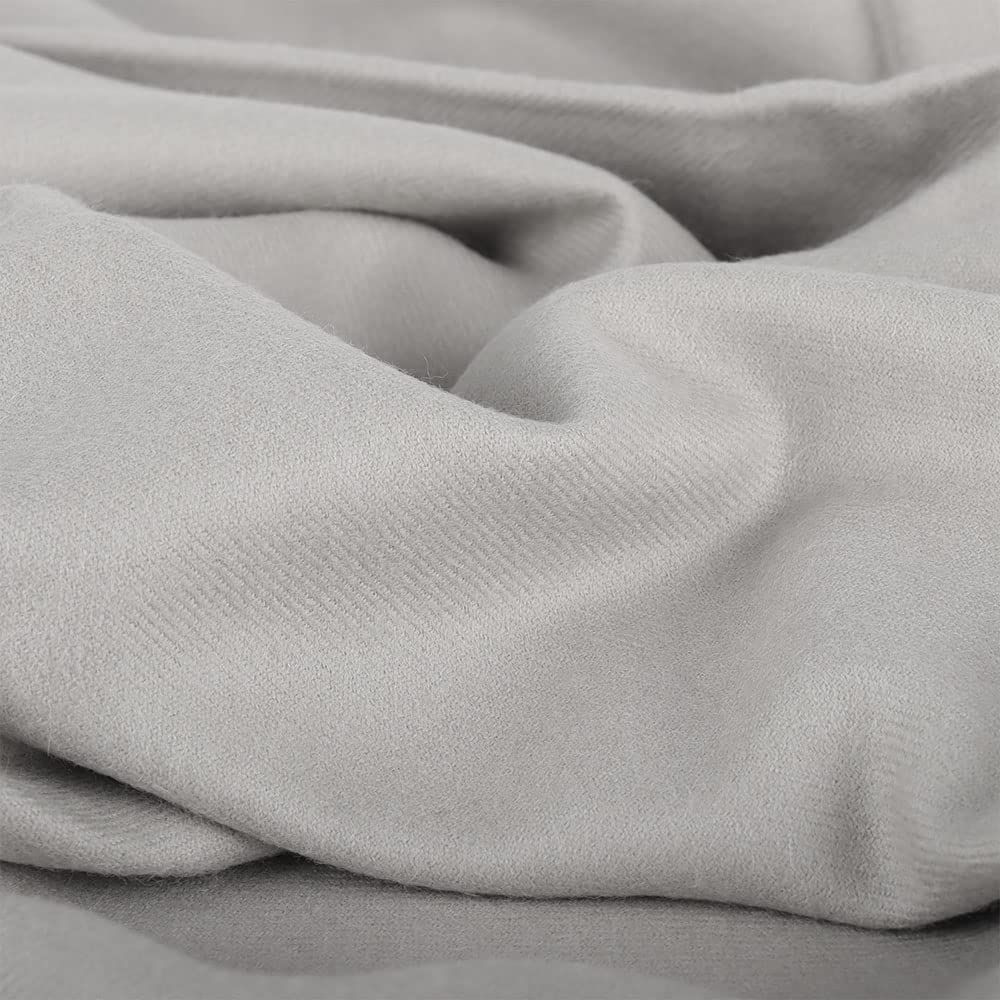 100% Baby Alpaca Wool Blanket Throw Solid Color Design for Bed Couch Sofa Soft Warm Peruvian Alpaca Wool Blankets 72" x 52" (Mink)