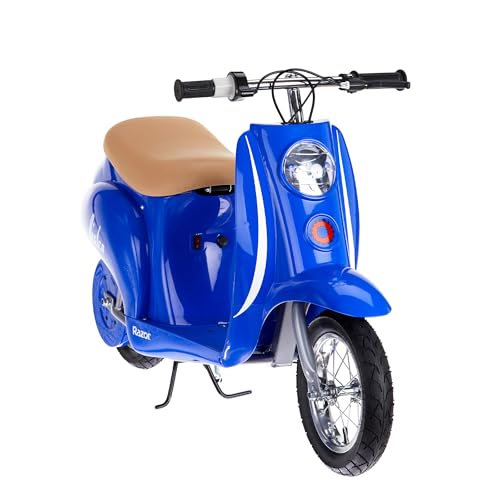 Razor Pocket Mod Miniature Euro 24V Electric Kids Ride On Retro Scooter - Radiant Selections