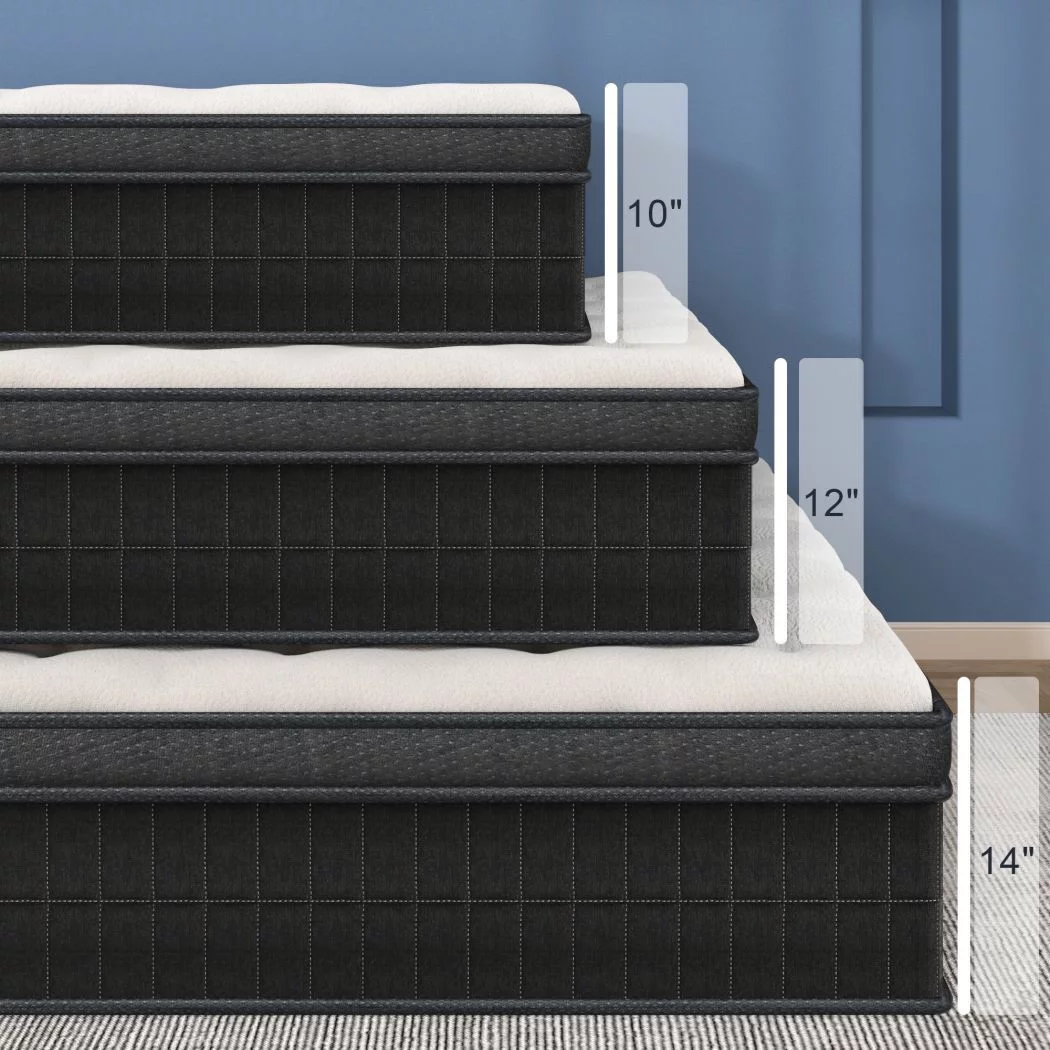 10 inch Queen Mattress, Hybrid Mattresses Medium Firm in a Box
