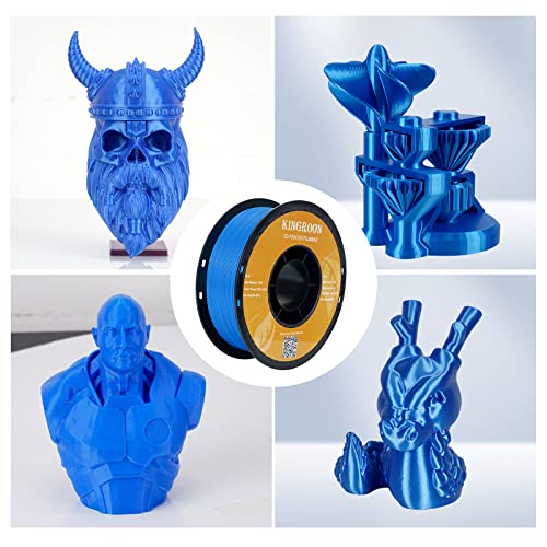 Kingroon PLA 3D Printer Filament, 12Rolls, Dimensional Accuracy +/- 0.03 mm, 12kg Spool(26.4lbs)