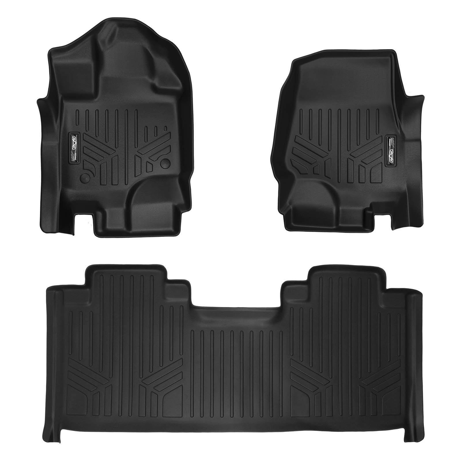 MAXLINER Maxfloormat Floor Mats for F-150 SuperCab with Front Bucket SEATS Black F150