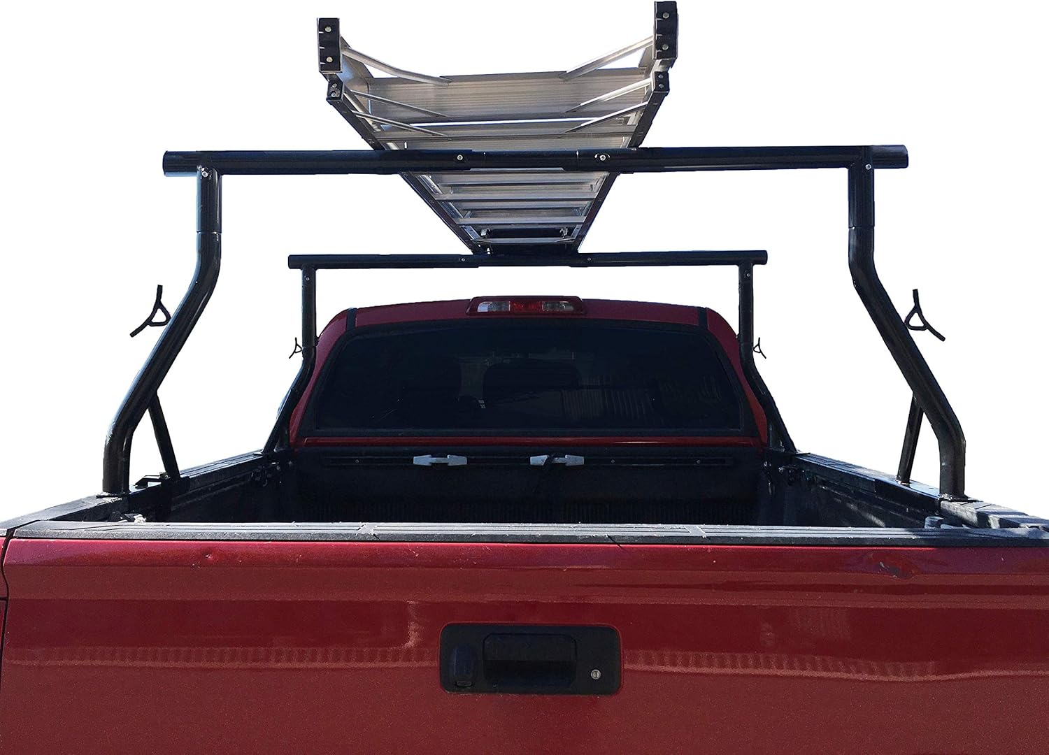 TMS 800Ibs Capacity Extendable Universal Steel Pickup Truck Ladder Rack Lumber Two bar Set (Patent Pending) (27-3/4'')