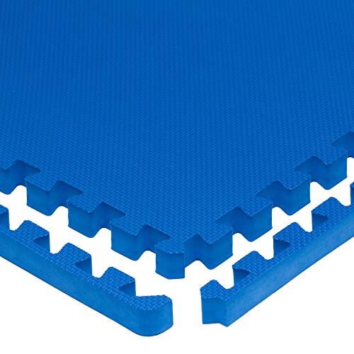 ProsourceFit Extra Thick Puzzle Exercise Mat , EVA Foam Interlocking Tiles for Protective, Cushioned Workout Flooring for Home and Gym Equipment