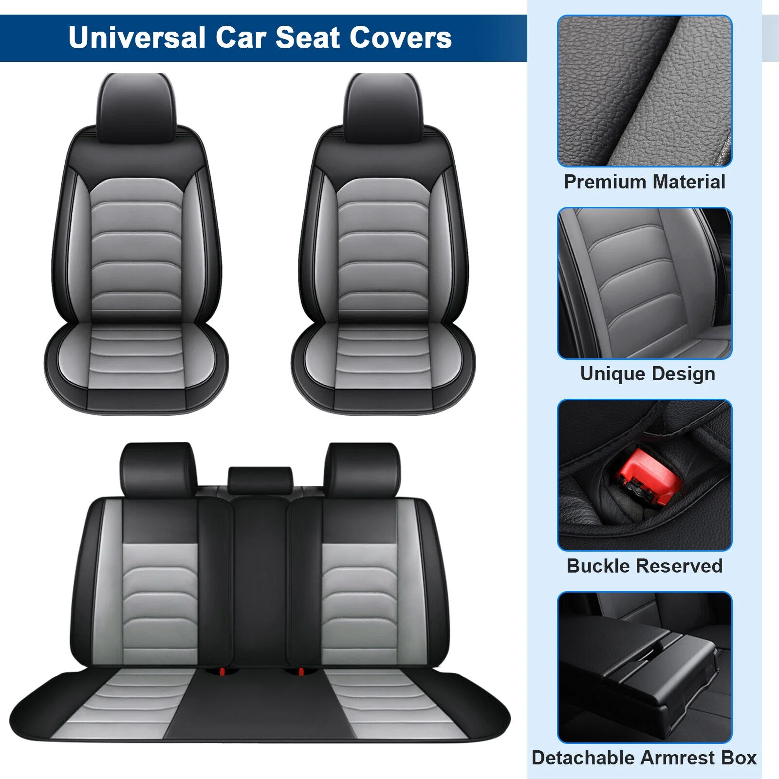 5 Seats For 2000-2024 Nissan Rogue Xterra Sentra Car Seat Cover Faux Leatherette Automotive Seat Covers Interior Accessories For Nissan Altima Sentra