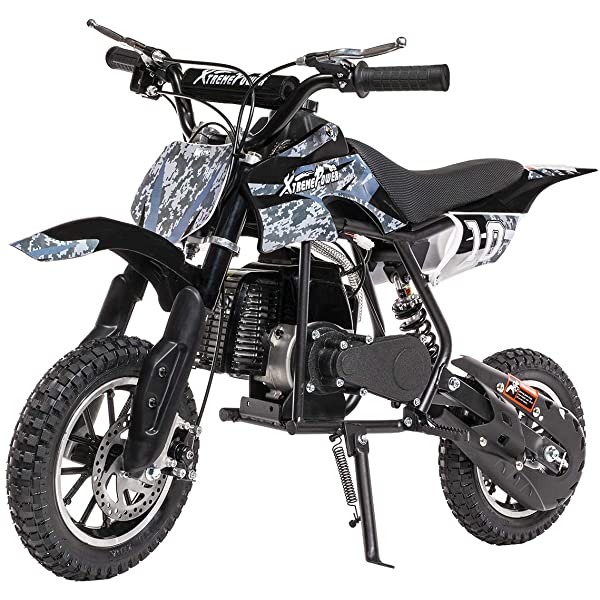 XtremepowerUS 49CC 2-Stroke Gas Power Mini Pocket Dirt Bike Dirt Off Road Motorcycle Ride-on (Blue)