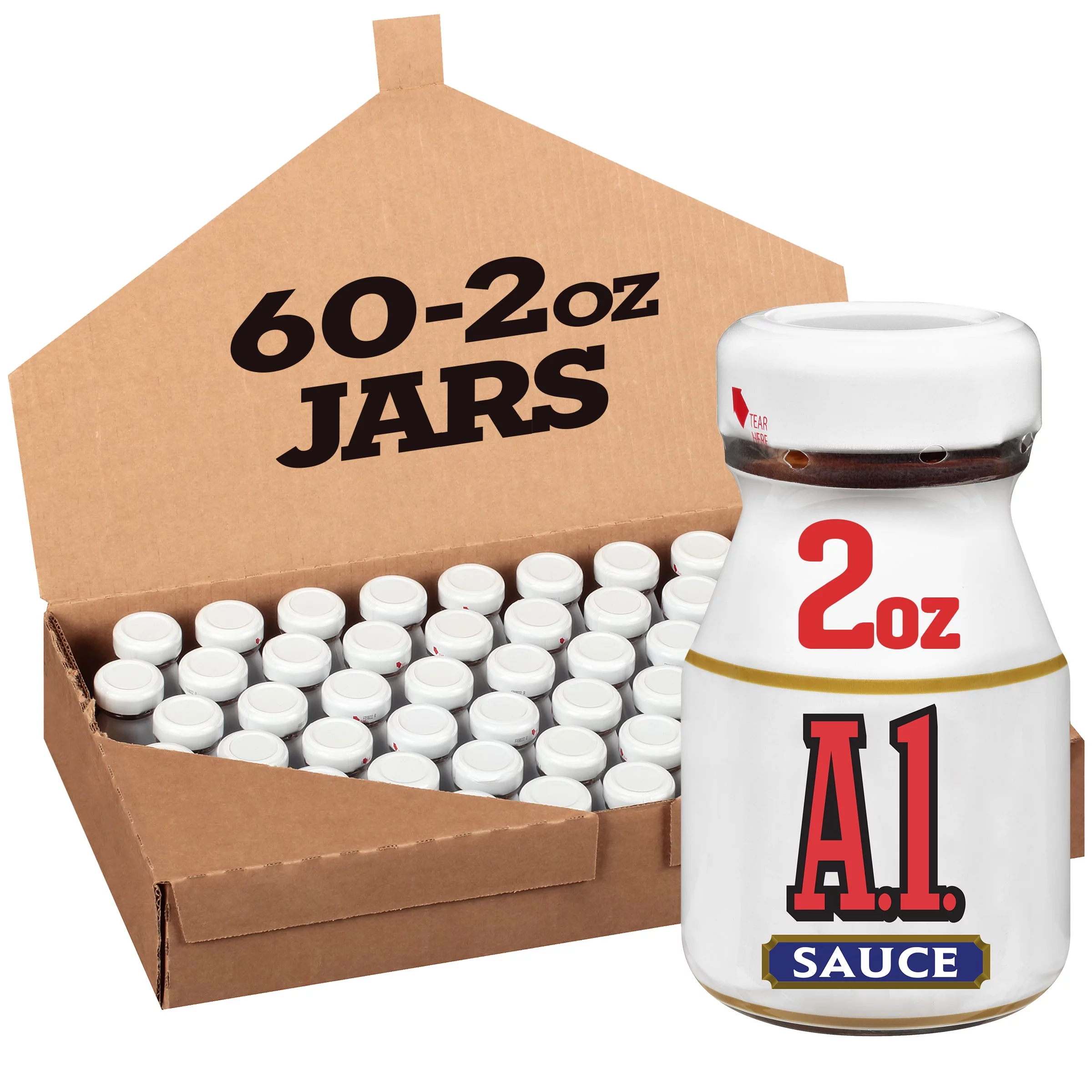 A.1. Original Single Serve Steak Sauce Roomservice Jar, 60 ct Casepack, 2 oz Jars