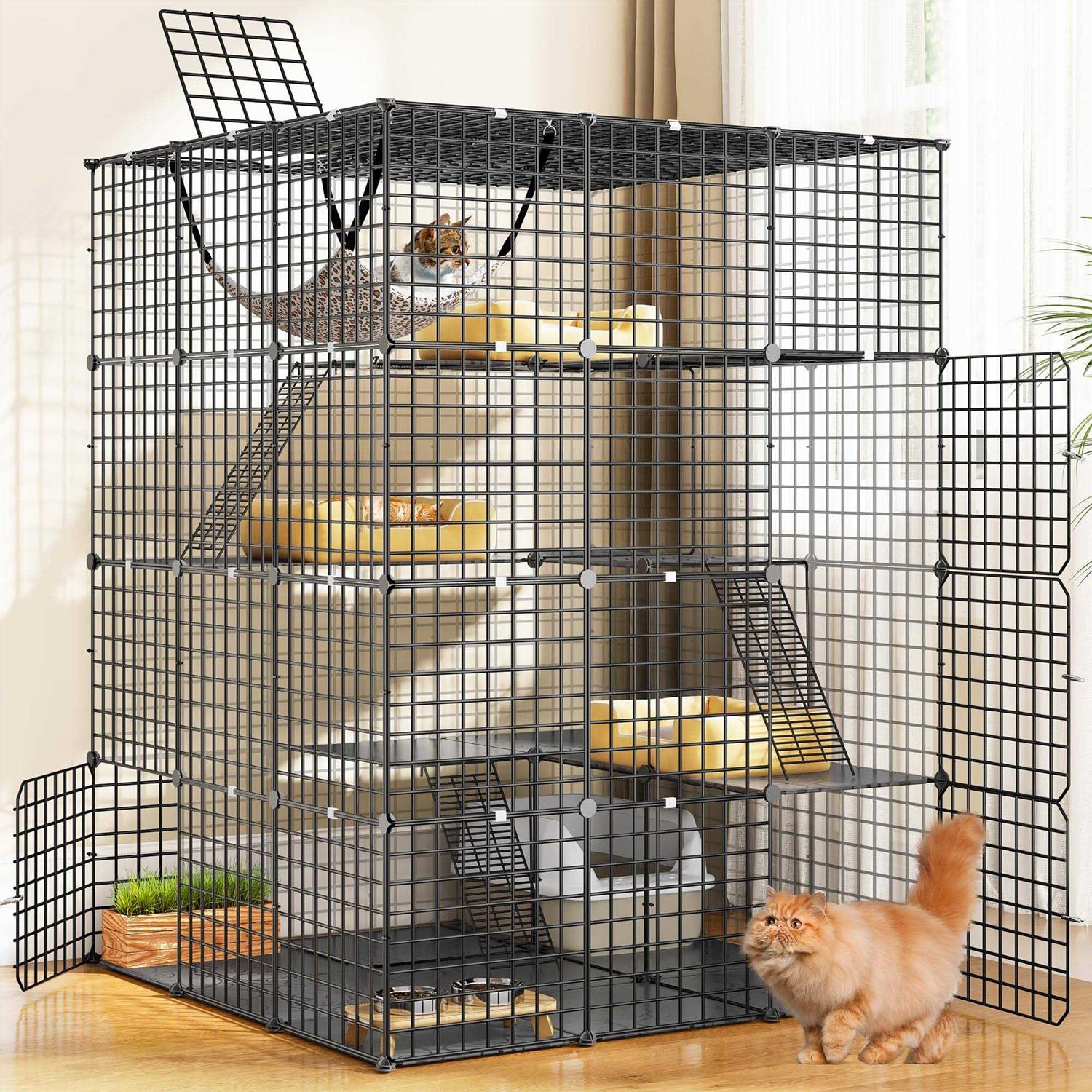 YITAHOME 4 Tier Cat Hammock Cat Enclosure - Pet Supplies online store