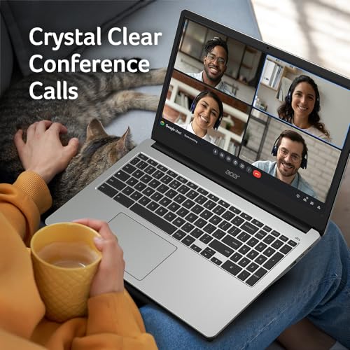 Acer Chromebook 315 Laptop | Intel Celeron N4500 | 15.6" Full HD IPS Display | Intel UHD Graphics | 4GB LPDDR4X | 64GB eMMC | Intel Wi-Fi 6 | DTS