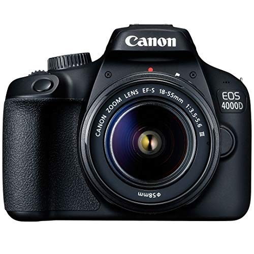 Canon EOS 4000D / Rebel T100 DSLR Camera 18-55mm Zoom Lens + ZeeTech Accessory Bundle with SanDisk 32GB Memory Card, Cleaning Starter Kit