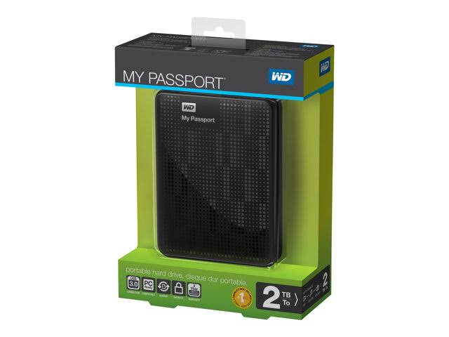 WD My Passport 2 TB External HDD - WDBY8L0020BBK - USB 3.0