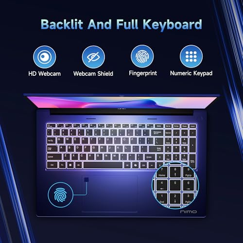 NIMO 17.3" IPS FHD-Gaming-Laptop, 8 Cores AMD Ryzen 7 6800H 16GB DDR5 RAM 1TB SSD (Beat Intel i7-12700H
