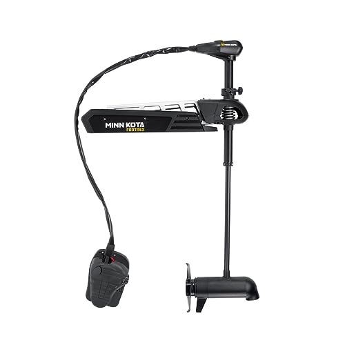 Minn Kota Fortrex Bow-Mount Electric Trolling Motor with Dual Spectrum Chirp Sonar, 112 Lb. Thrust, 45 in. Shaft, Freshwater