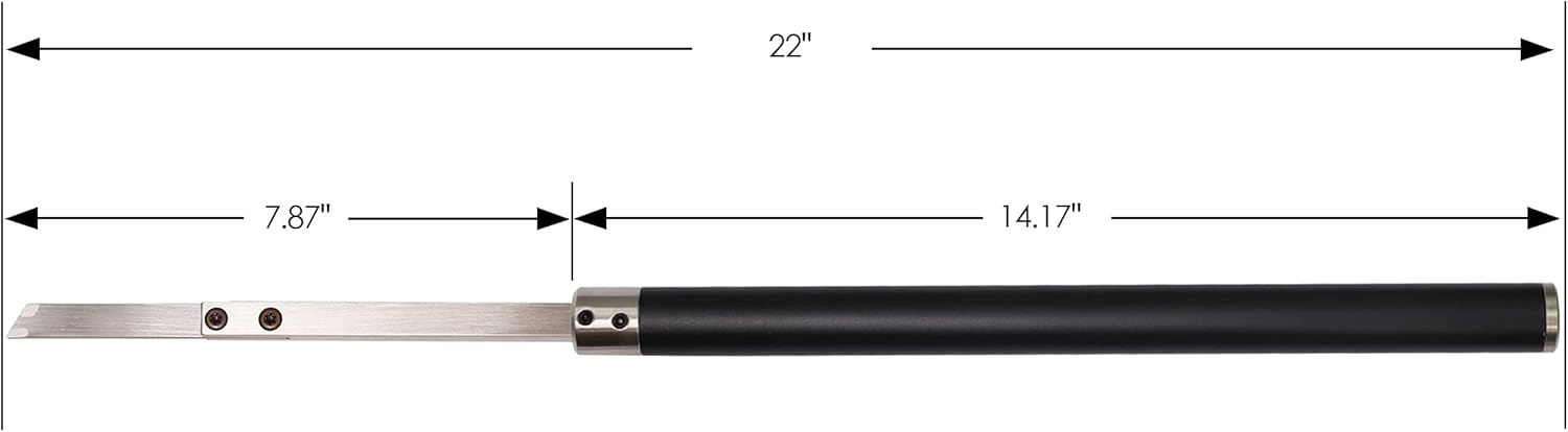 Carbide Tipped Wood Turning tools set Lathe Rougher Finisher Detailer Swan Neck Hollower Parting Tools and Interchangeable Aluminum Alloy Grip Handle
