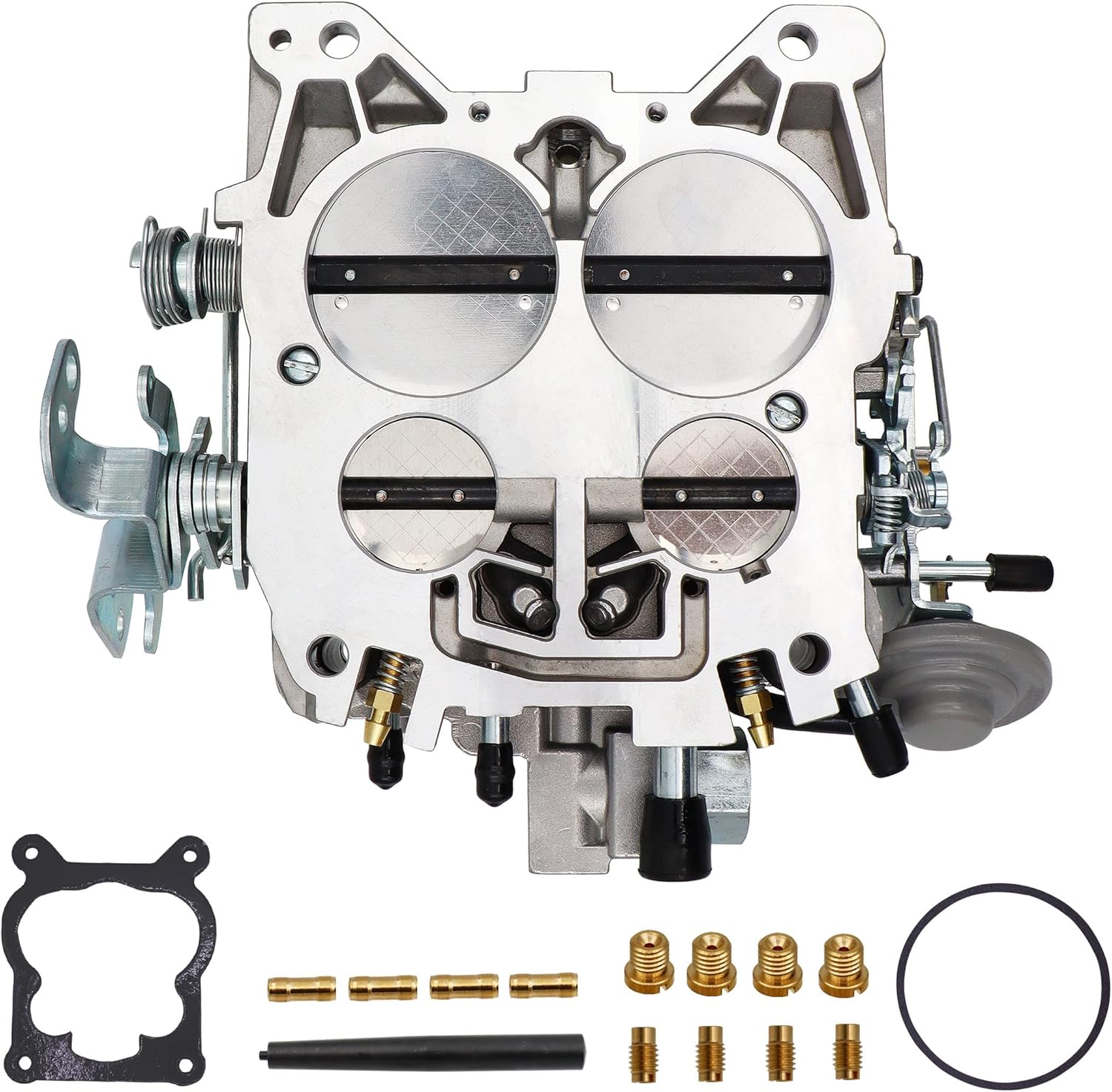 NENKUTEN New Carburetor 4 Barrel for 1901R Rochester Quadrajet 4MV Chevy 1966-1973 Manual Choke 1901-GG 4-BBL, Vacuum Secondary Durable