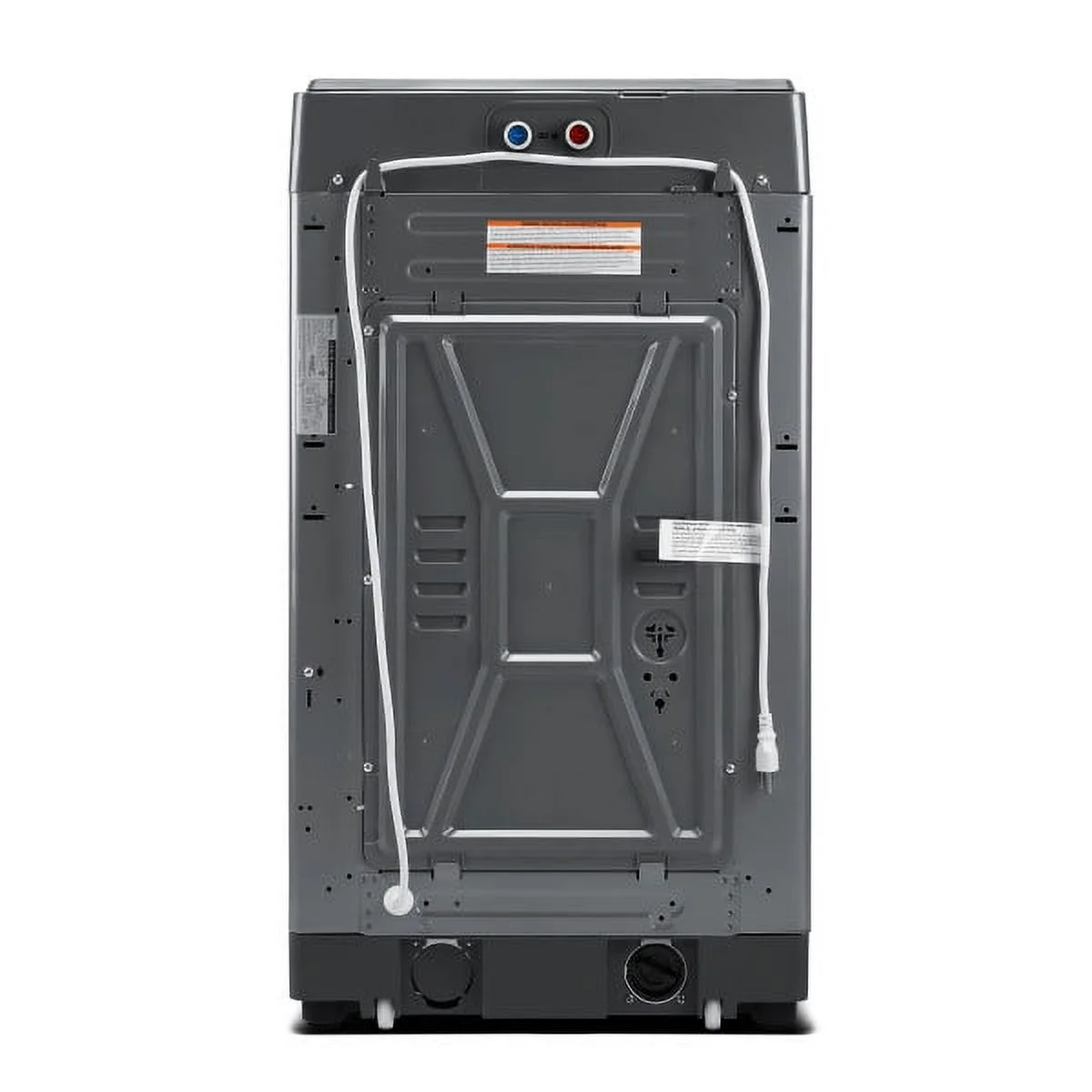 Magic Chef 1.7 Cu. ft. Top Load Washer in Gray, Model MCSTCW17G5, H 36.6 in, L 20.3 in, D 20.7 in, Weight: 70.5 lbs.