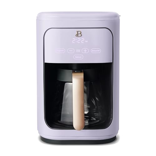 Beautiful Coffee Maker, 14-Cup, Touch-Activated Display, Programmable, Automatic Shut-Off, 1200W, Keep Warm, 24h Timer (Cornflower Blue)