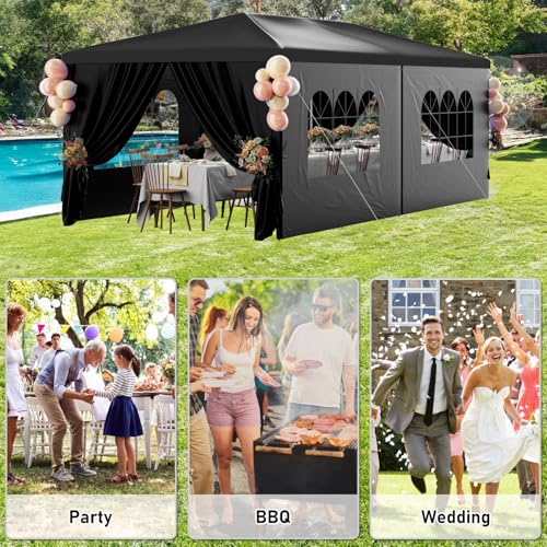 Outdoor Party Tent 10x30 Black Tents for Parties