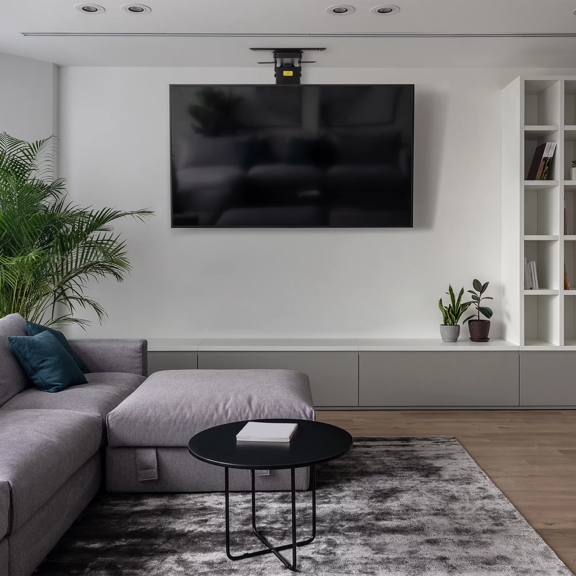 VIVO Motorized Flip Down Pitched Roof Ceiling TV Mount for 40" to 85" Screen - Curated Treasures Market