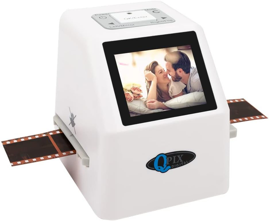 Digital Film & Slide Scanner, Converts Color & B & W 35 mm, 126, 110, Super 8 Film Negatives & Slides to High Resolution 8 & 16 MP JPEG Images