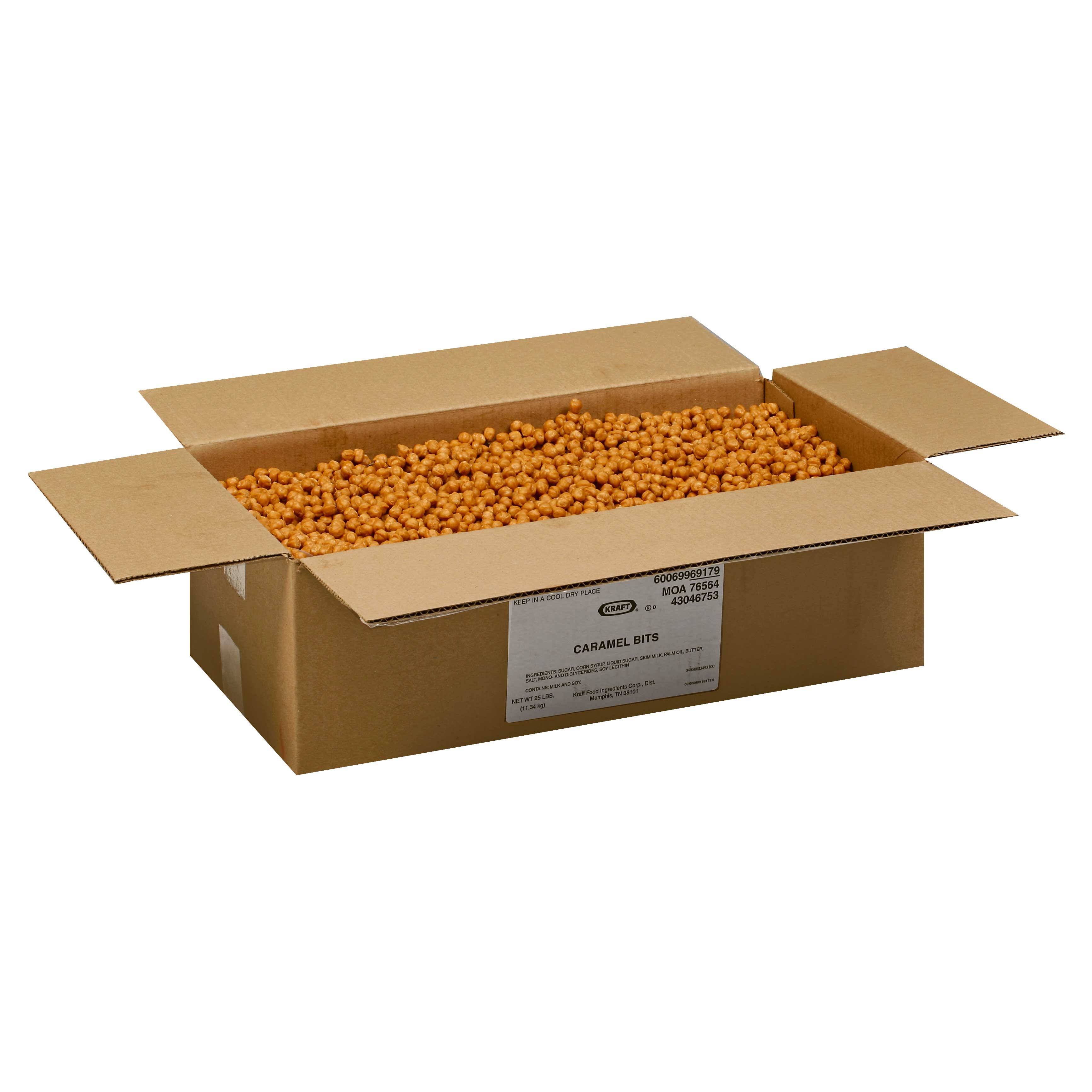 Kraft Premium Caramel Bits - 25 lb. Box 1 per Case