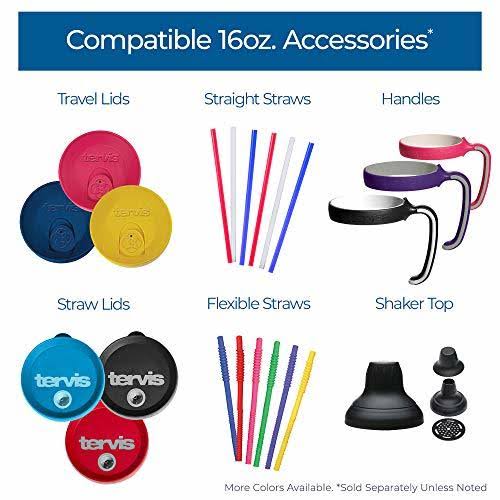 Tervis Tumbler with Wrap, 16-Ounce, Fiesta Lapis Calypso, 4-Pack