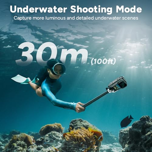 SJCAM C300 Pocket Action Camera 4K,7Hour Power, 6-Axis Stabilization, Dual-Touch Screen Body Camera,30M Waterproof