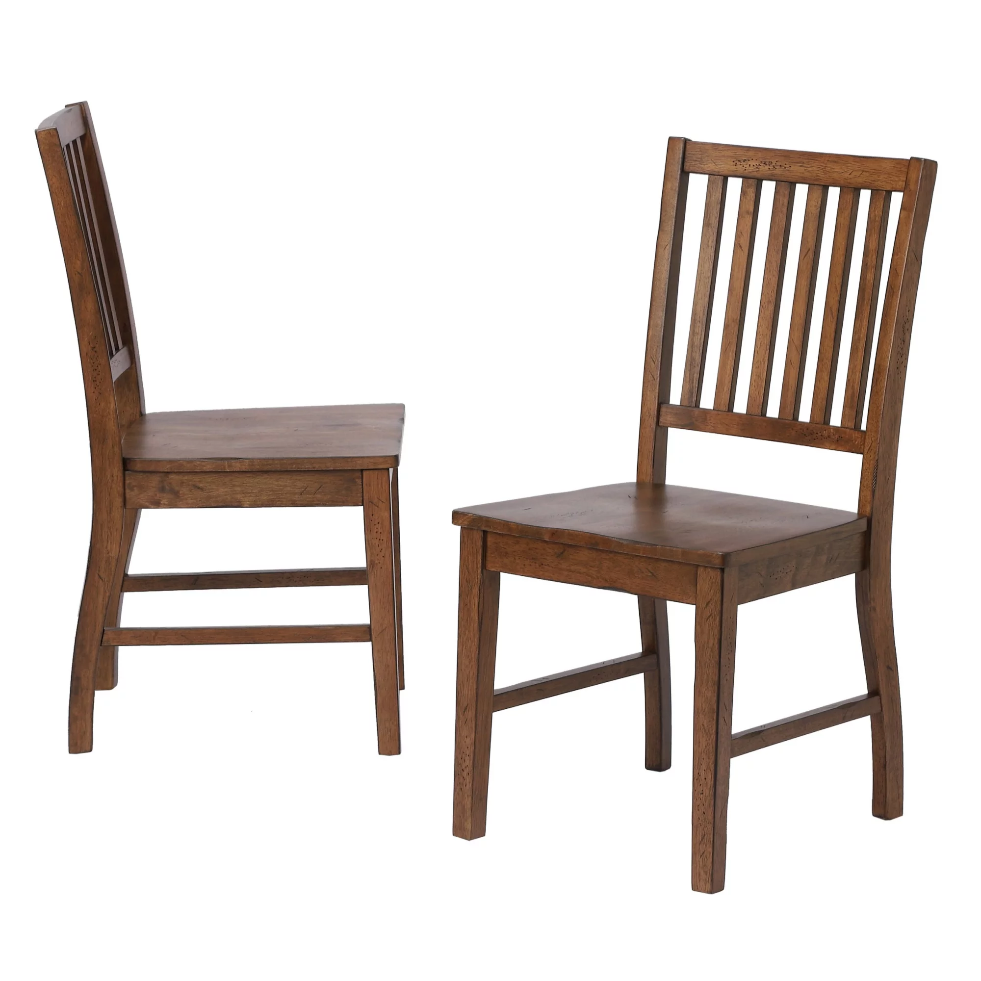 Sunset Trading Simply Brook 7-Piece 60" Rectangular Wood Dining Set in Brown