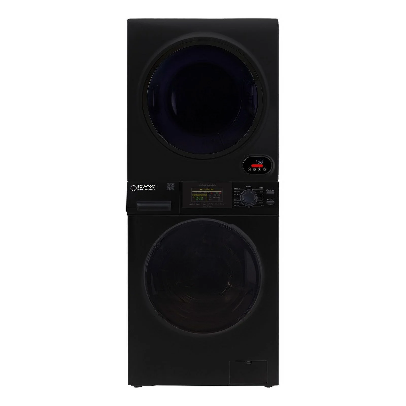 Equator Advanced Appliances Stainless Steel Washer/Compact Short Dryer in Black