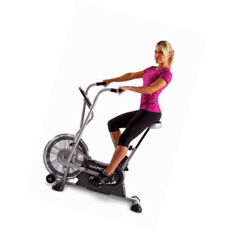 Marcy Exercise Upright Fan Bike for Cardio Training and Workout Air-1 - Sports Supplies Online Store