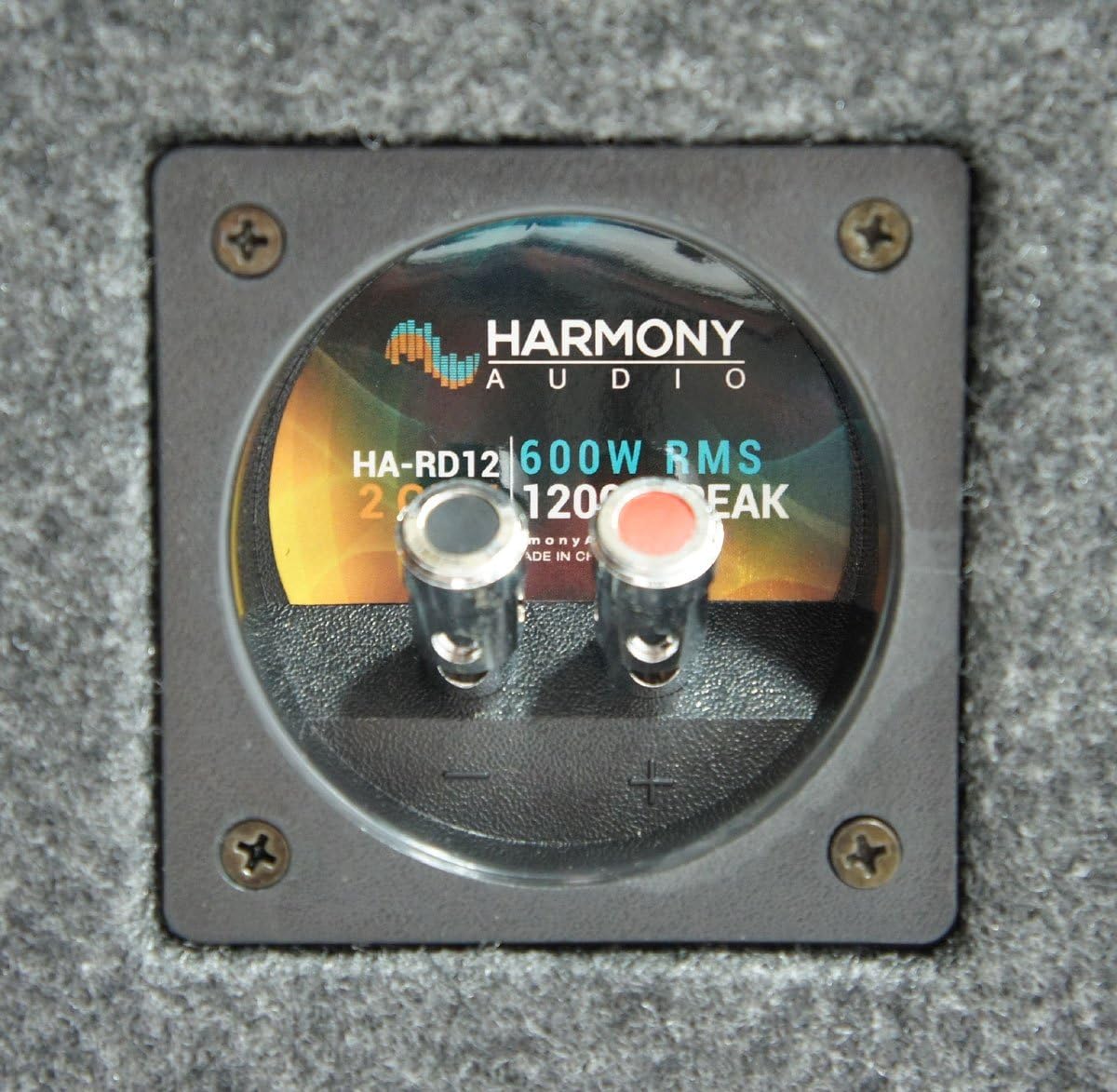 Harmony Audio HA-RD12 Car Rhythm Loaded Dual 12 Vented 1200W Sub Box Enclosure